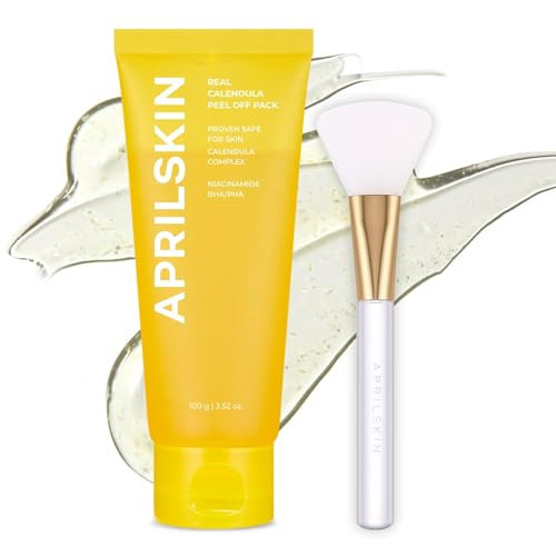 APRILSKIN Calendula Peel Off Pore Minimizing Facial Mask with Jelly Brush | Amazon (US)