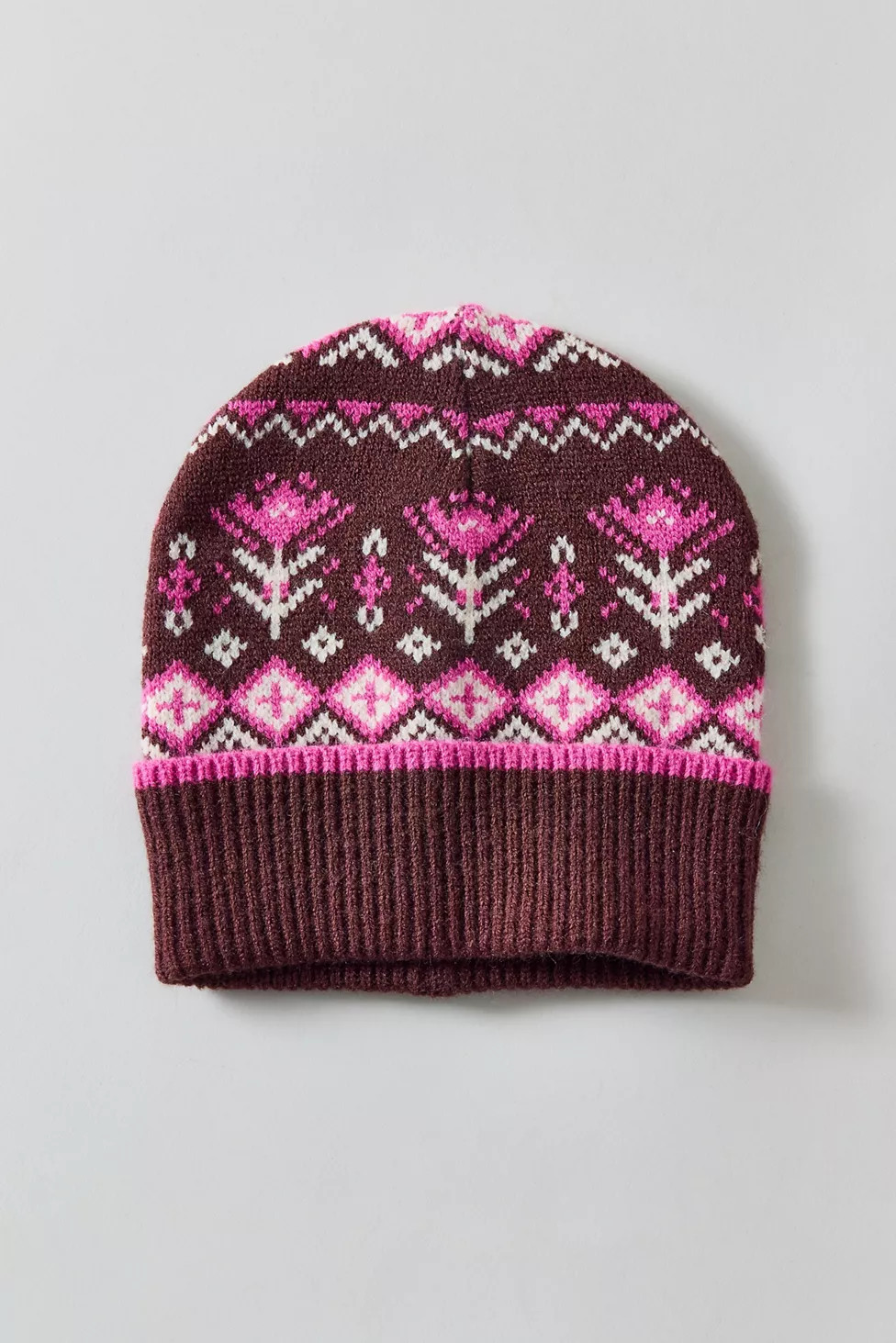 Fair Isle Knit Beanie | Urban Outfitters (US and RoW)