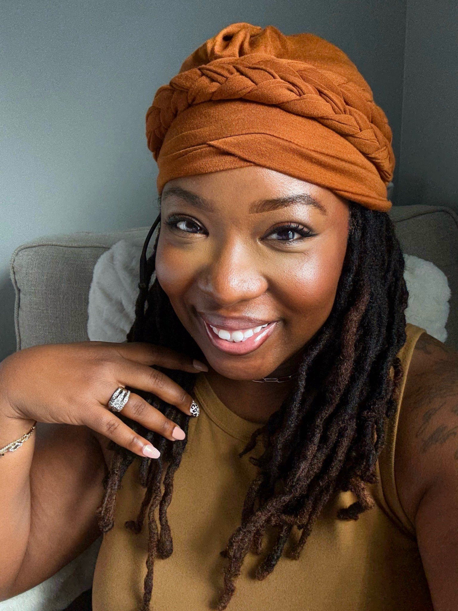 I love a good hair wrap, but this one is super cute. Bad hair day no problem. Throw on a cute hair wrap.

#LTKBeauty #LTKOver40 #LTKFindsUnder100