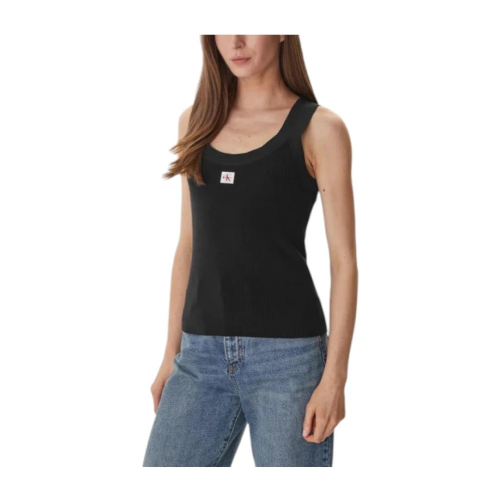Calvin Klein, Sleeveless Tops, female, Black, XS, Sleeveless Tops | Miinto UK Ltd