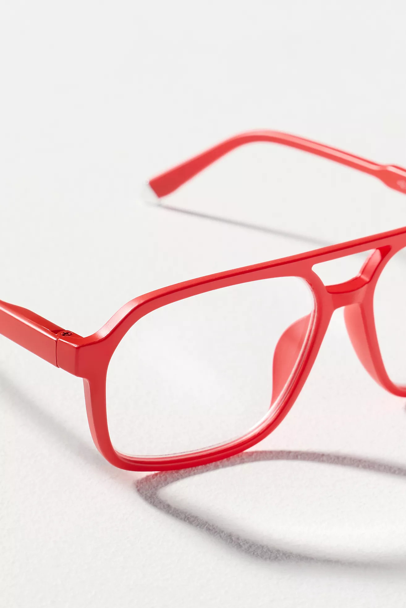 Elite Eyewear Flat-Top Aviator Blue Light Readers | Anthropologie (US)