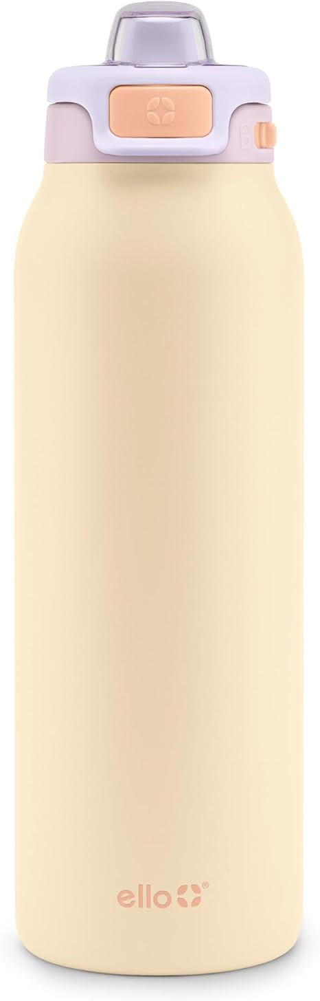 Ello Pop & Fill Stainless Steel Water Bottle with Quick Fill Technology, Double Walled Vacuum Ins... | Amazon (US)