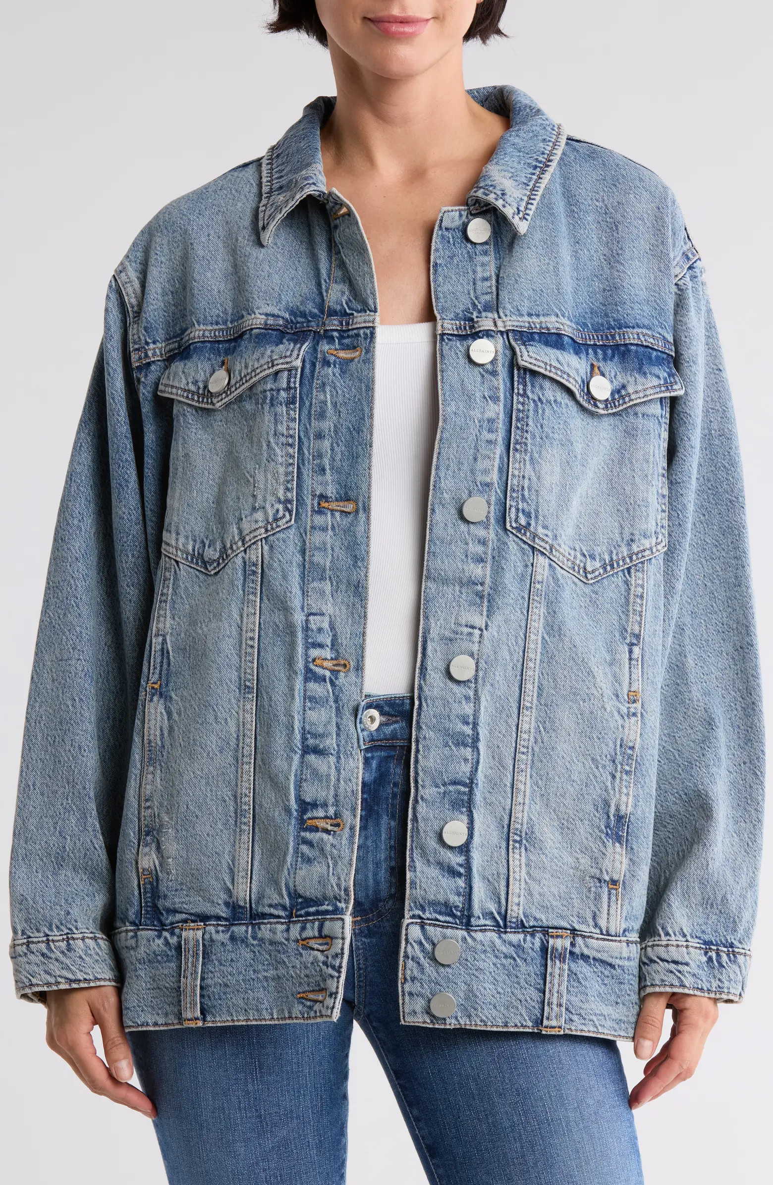 AllSaints Willow Denim Jacket | Nordstromrack | Nordstrom Rack