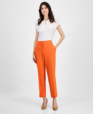Women's Stretch Crepe Slim Leg Pant, Regular & Petite Sizes | Macy's