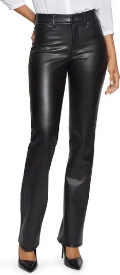 NYDJ Marilyn Faux Leather Straight Leg Pants | Nordstrom | Nordstrom