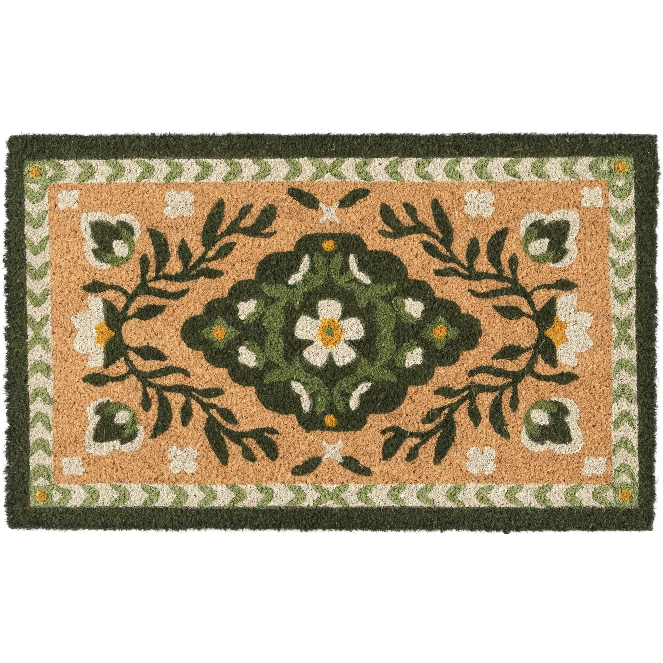 Home Décor Collection Green Persian Outdoor Doormat, 18"x30" | Walmart (US)