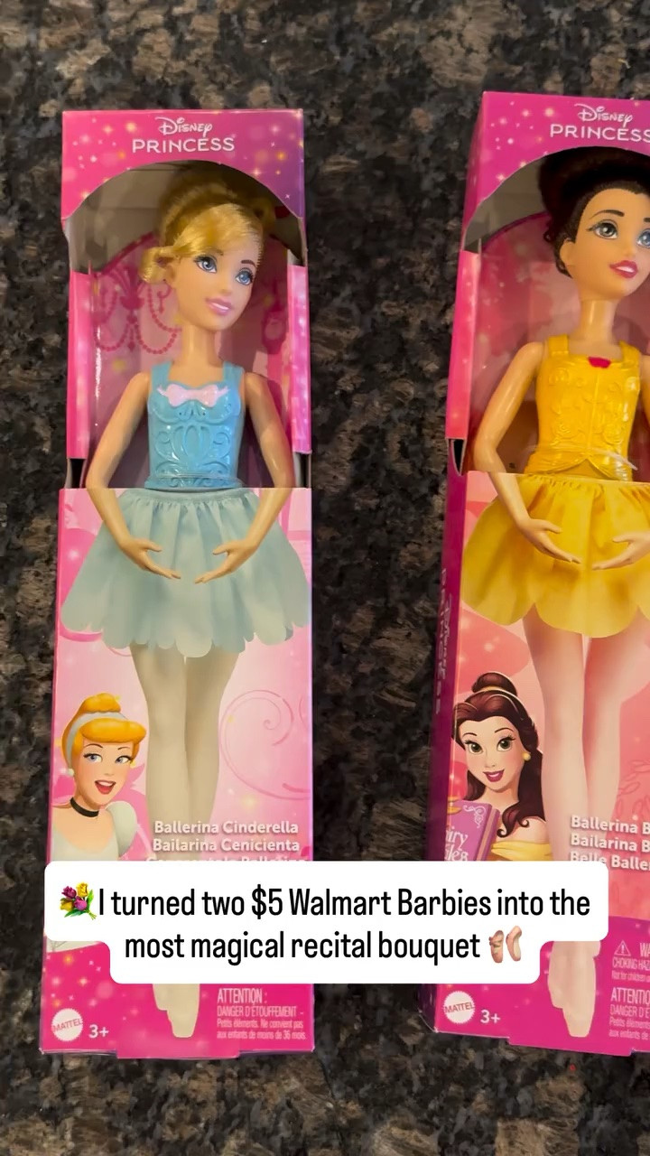 The sweetest recital gift doesn’t have to cost a fortune. 🩰✨

I turned these $5 Walmart Disney ballerina Barbies into recital bouquets, and my niece was absolutely obsessed! Sometimes it’s the simple, thoughtful touches that become the memories they’ll talk about for years. Bonus: it’s Disney and I LOVE Disney! 💕

Save this idea for your next dance recital, birthday, or special celebration! Comment BALLERINA and I’ll send you the links! 🔗

#DanceRecital #RecitalGift #BarbieBouquet #DisneyBarbie #DanceMom MomHack DIYGiftIdea RecitalSeason WalmartFinds MakingMemories

#LTKmomlife #LTKKids