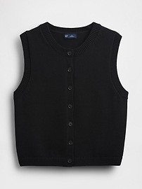 Cropped Cardigan Sweater Vest | Gap (US)
