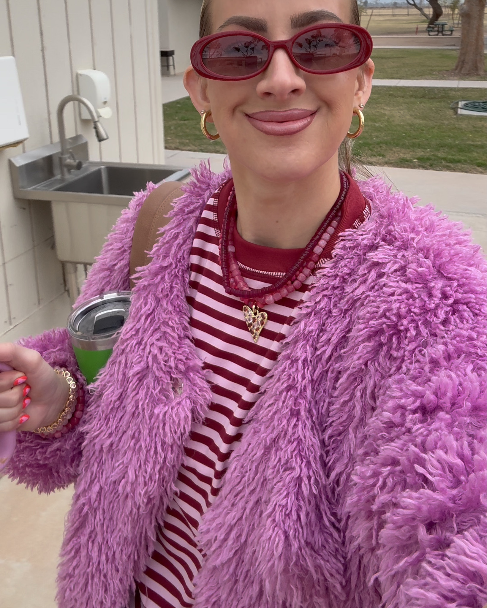 Amazon striped top for the win!

Top - sz. sm
Jewelry - Allie+Bess

Trendy sunglasses, mom jewelry, Valentine’s Day inspired, mom fit

#LTKmomlife #LTKValentine #LTKootd