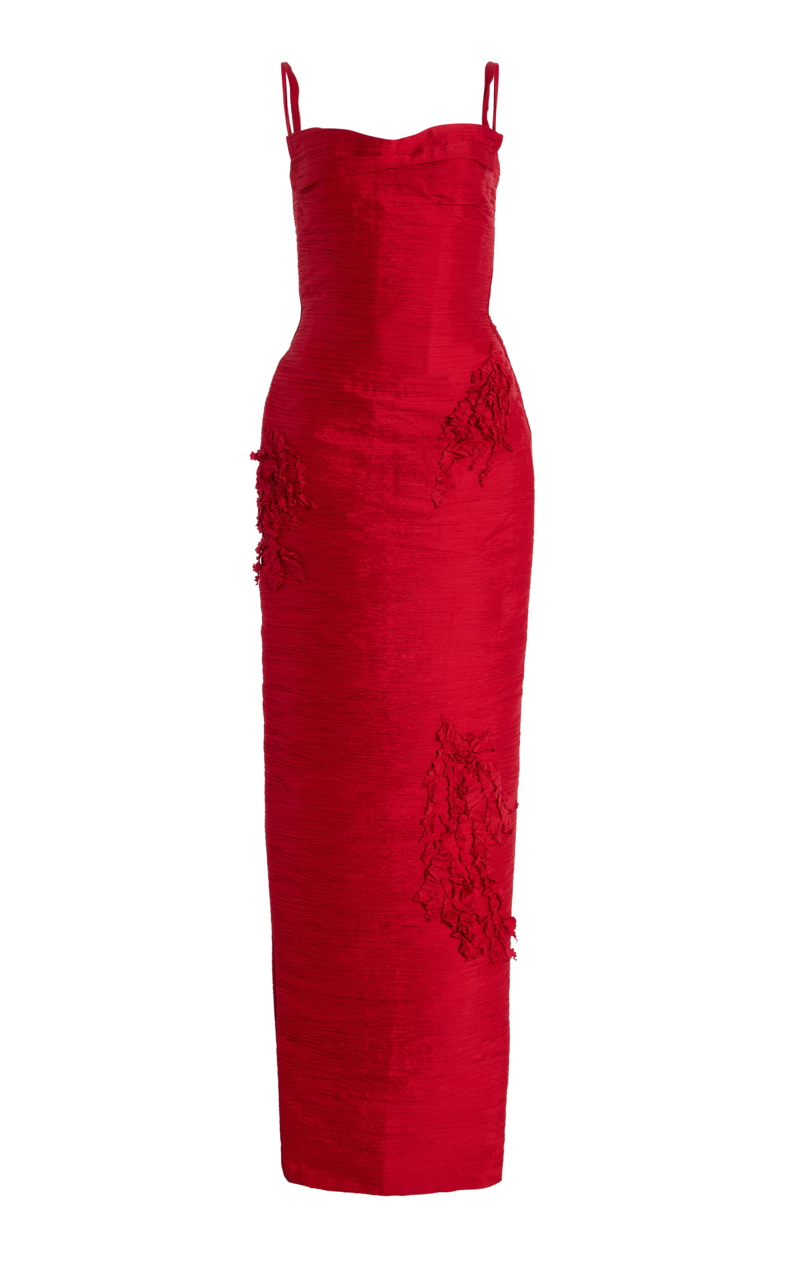 Marisol Embroidered Pleated Taffeta Gown | Moda Operandi (Global)