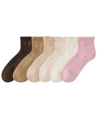 Women's 6-Pk. Cushion Quarter Socks | Macy's