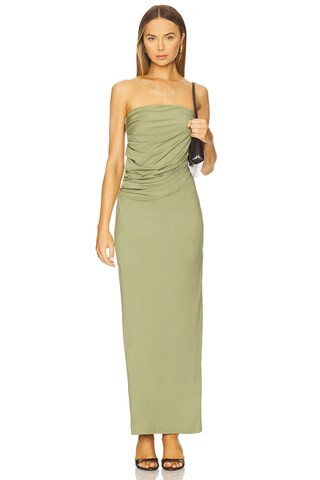 SNDYS Bonni Maxi Dress in Vintage Khaki from Revolve.com | Revolve Clothing (Global)
