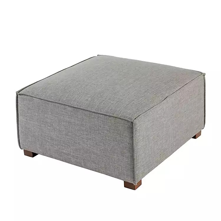 Gray Malia Modular Ottoman | Kirkland's Home