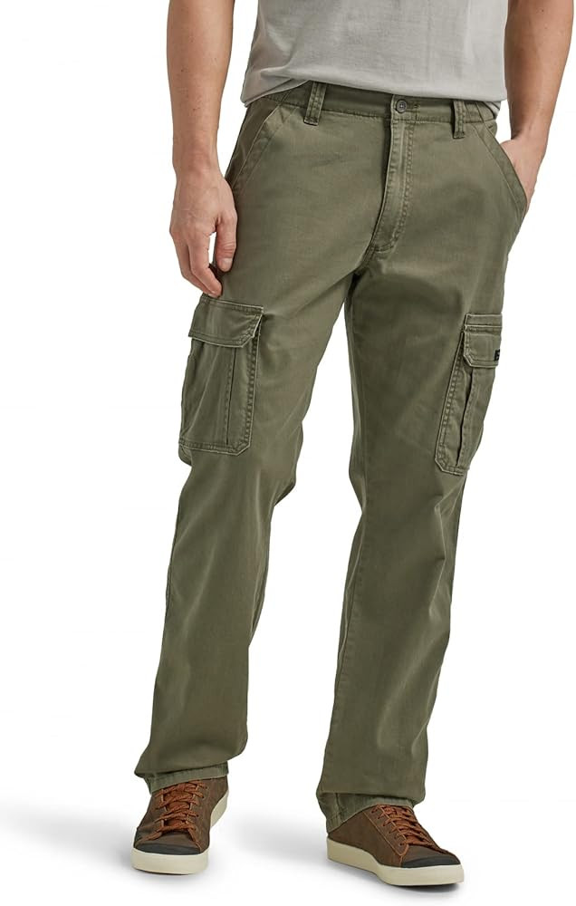 Wrangler Authentics Mens Relaxed Fit Stretch Cargo Pant | Amazon (US)