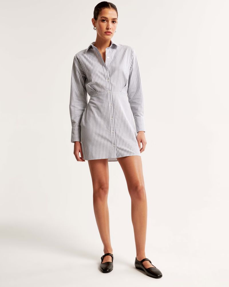 Women's Relaxed Mini Shirt Dress | Women's Dresses & Jumpsuits | Abercrombie.com | Abercrombie & Fitch (US)
