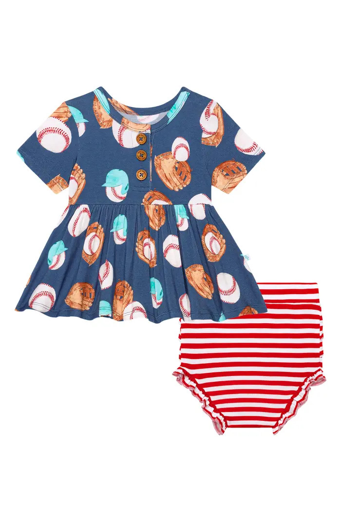 Kids' Homer Peplum Top & Ruffle Bloomers Set | Nordstrom