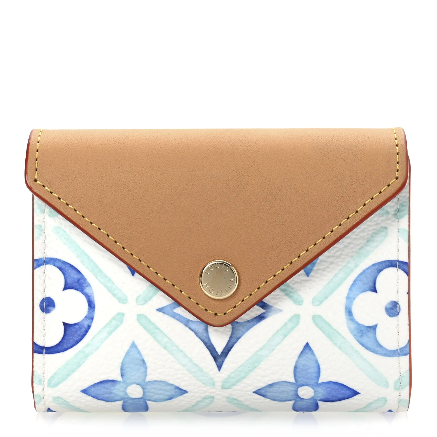 Monogram Tiles By The Pool Playing Cards and Pouch Lagoon Blue | FASHIONPHILE (US)