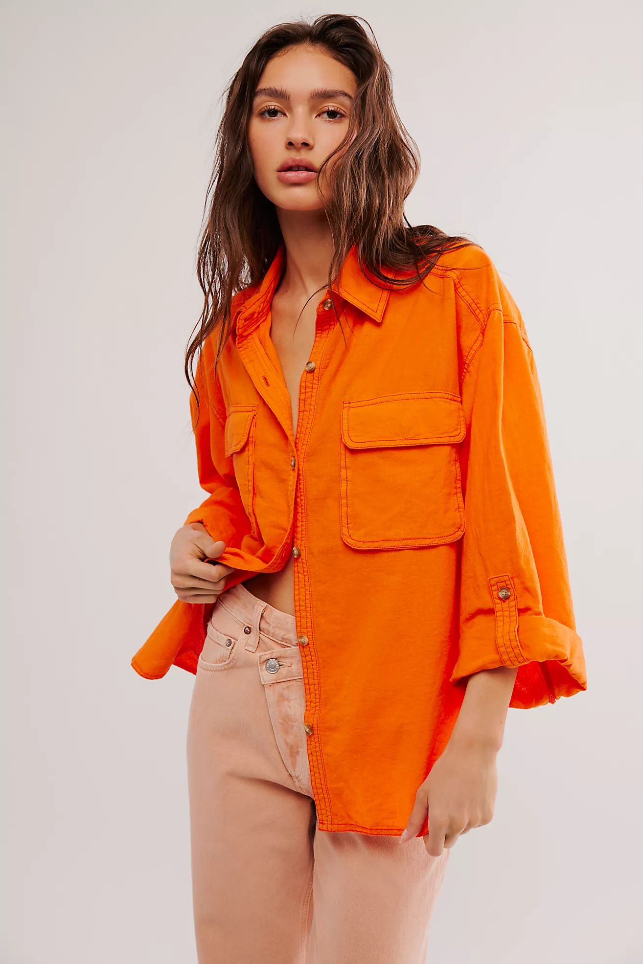 We The Free Made For Sun Linen Shirt | Free People (Global - UK&FR Excluded)