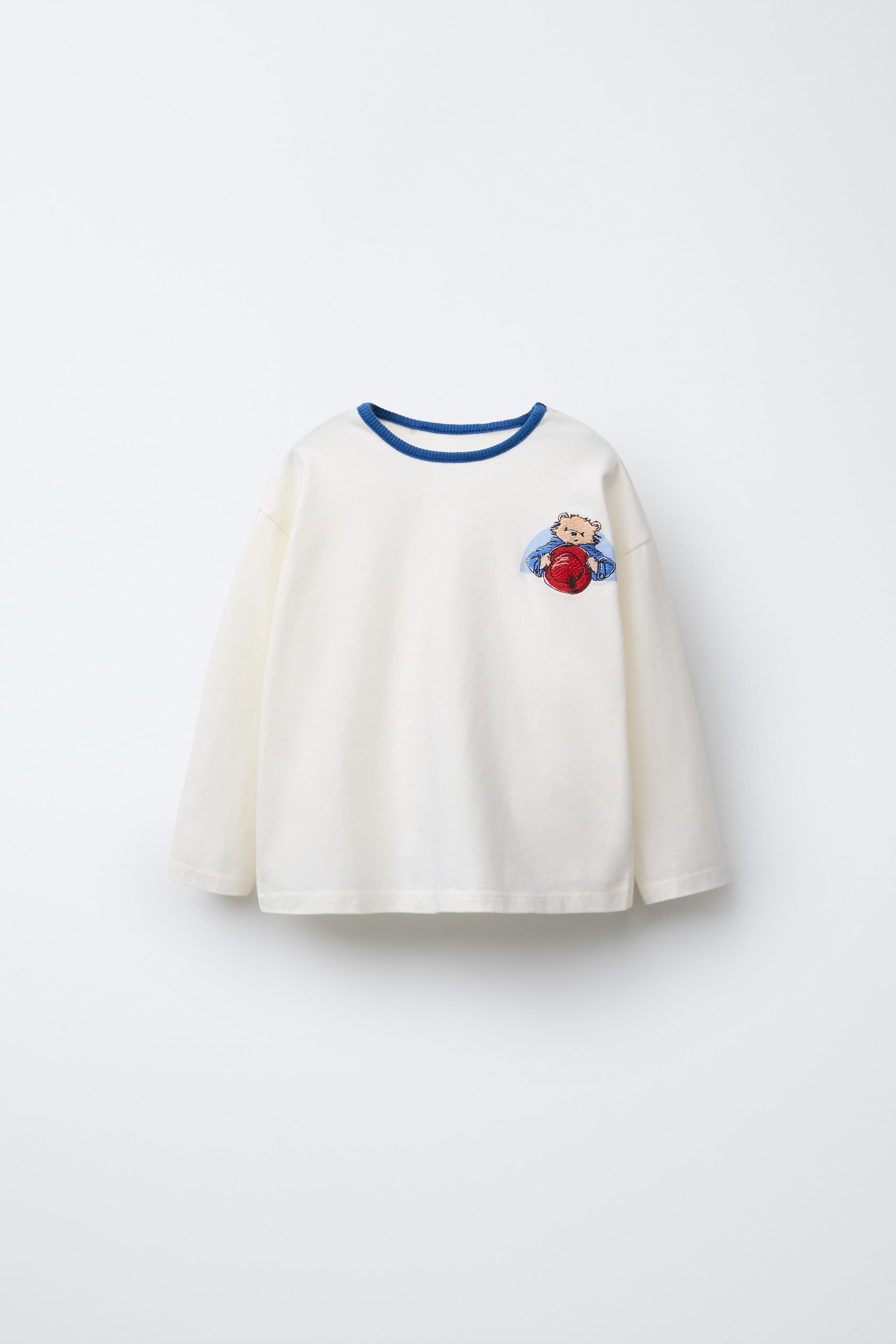 T-SHIRT WITH PADDINGTON ™ EMBROIDERY | Zara US