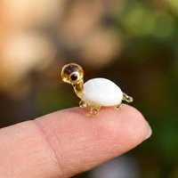 Blown Glass Turtle - Small Tiny Animal Figurine Decor Gifts For Women Miniature | Etsy (US)