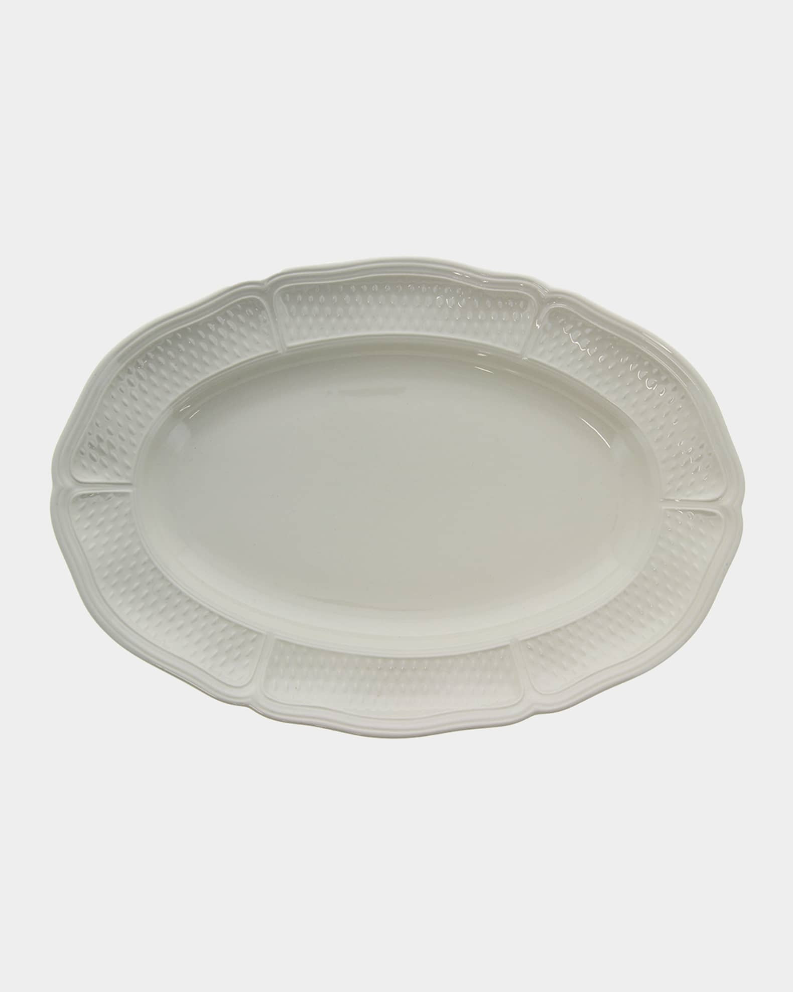 Gien Pont Aux Choux White Oval Platter | Neiman Marcus
