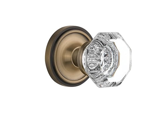 Nostalgic Warehouse Classic Rosette Waldorf Octagonal Round Door Knob | Amazon (US)