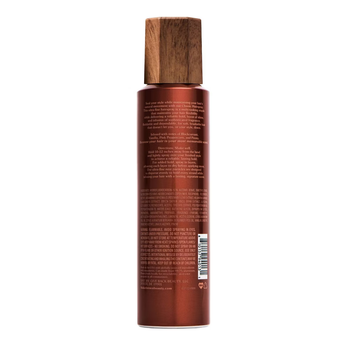 Blake Brown Classic Hairspray - Reliable Flexible Hold - Blackcurrant Vanille - Vanilla Floral Fr... | Target