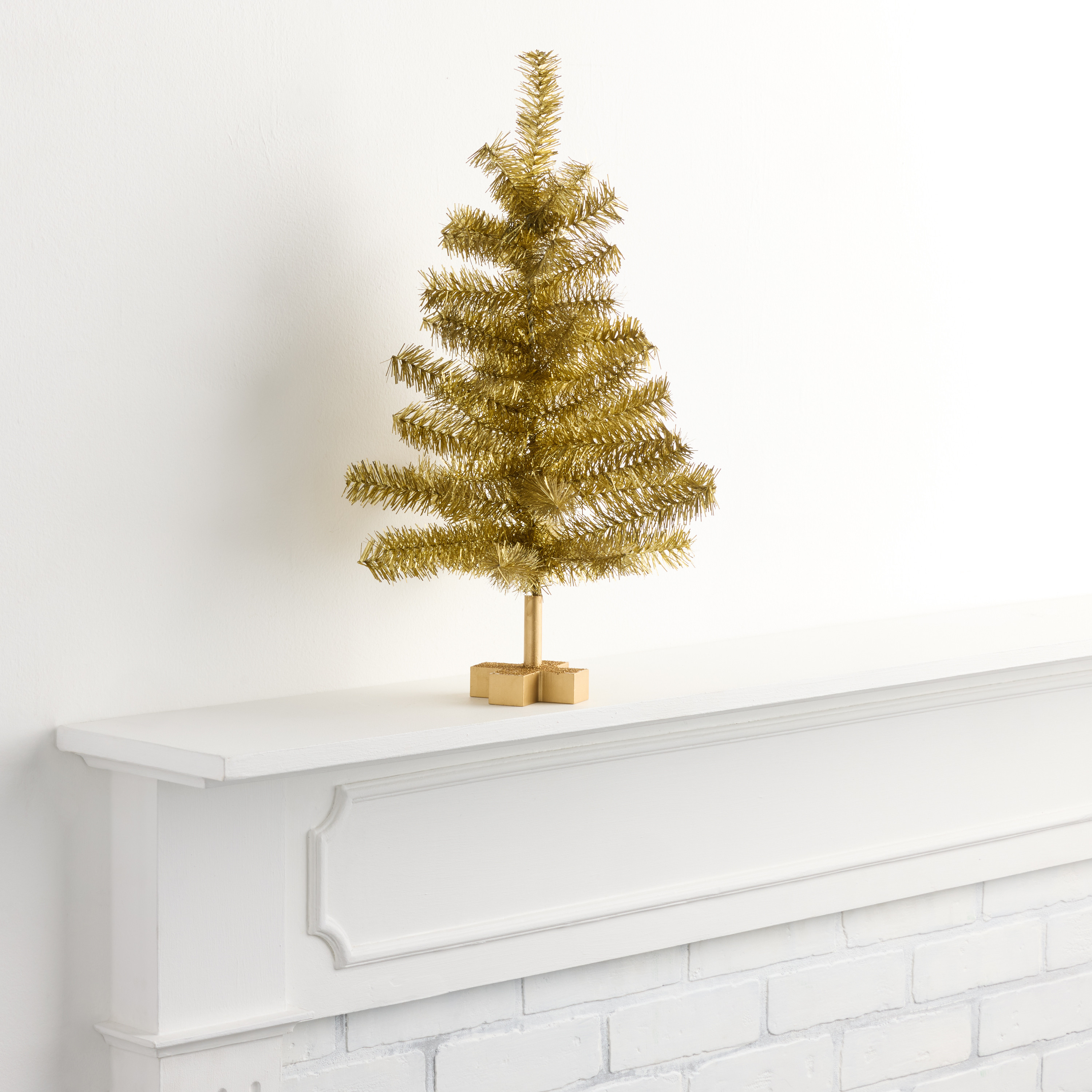 Antique Gold Tinsel Christmas Tree Décor | World Market