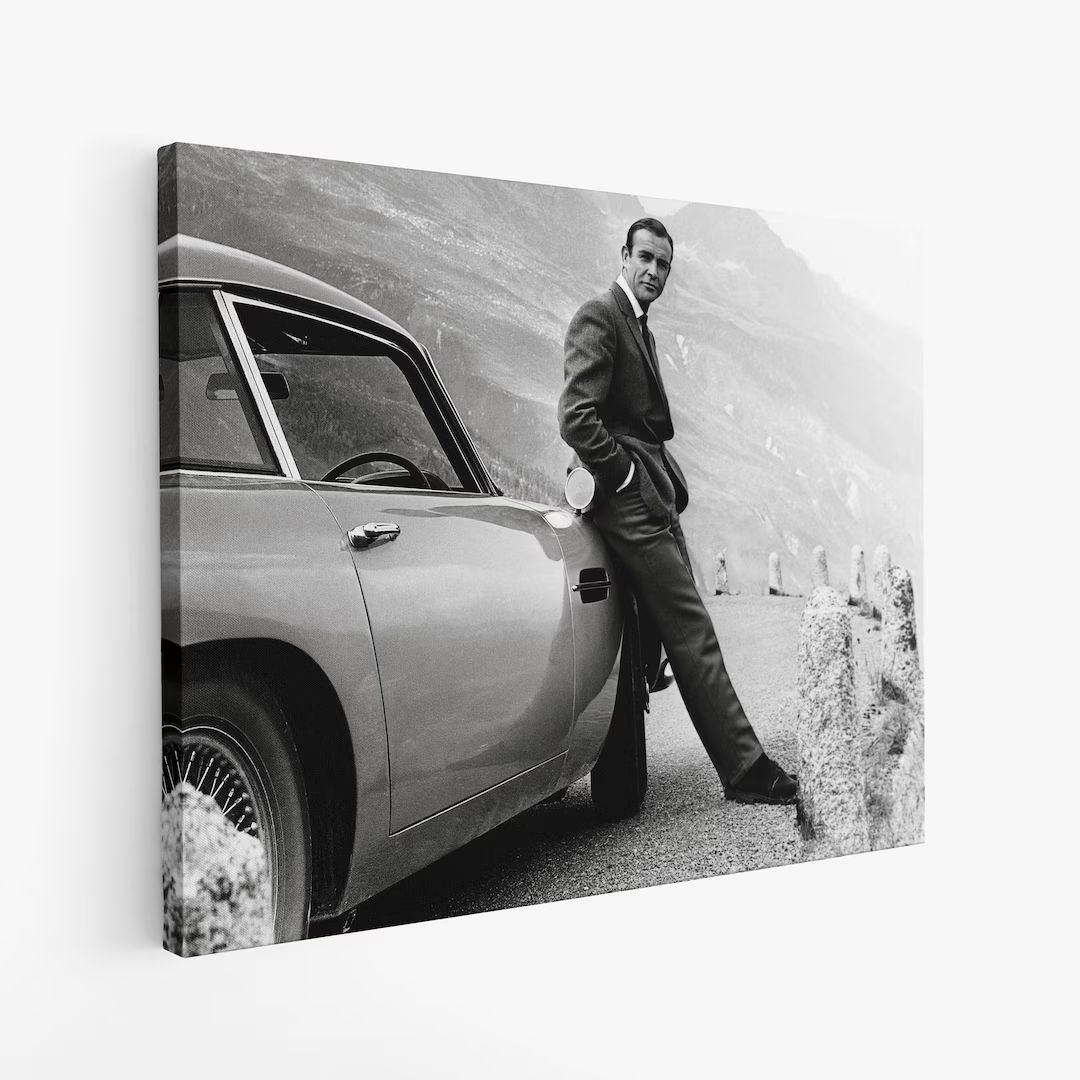 James Bond Decor James Bond Poster Vintage Car Decor - Etsy | Etsy (US)