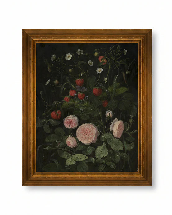 Still Life with Strawberries and Roses | Magnolia