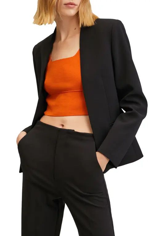 MANGO Structured Blazer in Black at Nordstrom, Size Xx-Small | Nordstrom