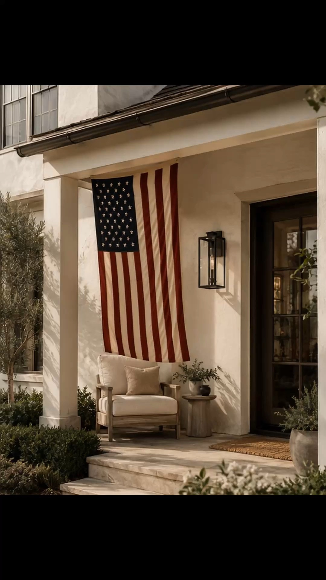 Fourth of July American Flag for the front porch, back patio or inside! 
July 4th, USA, stars, stripes, exterior, outdoor wall sconce light, outdoor chair, front door mat, organic modern, transitional, minimalist, Restoration Hardware style, McGee, Amazon home

#LTKsummer #LTKhome #LTKsale