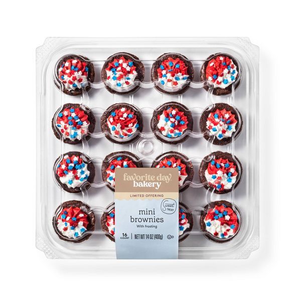 Mini Brownies with Frosting - 14oz/16ct - Favorite Day™ | Target