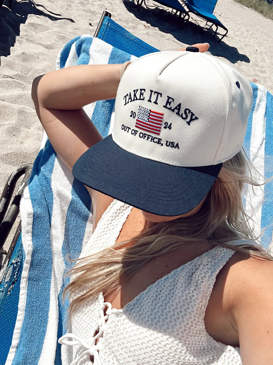 Vintage Trucker Hat | Take it Easy Trucker Hat | KenzKustomz | KenzKustomz