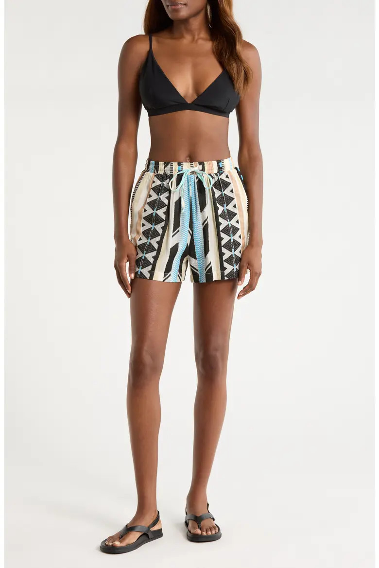 Cotton Blend Cover-Up Drawstring Shorts (Women) | Nordstrom | Nordstrom