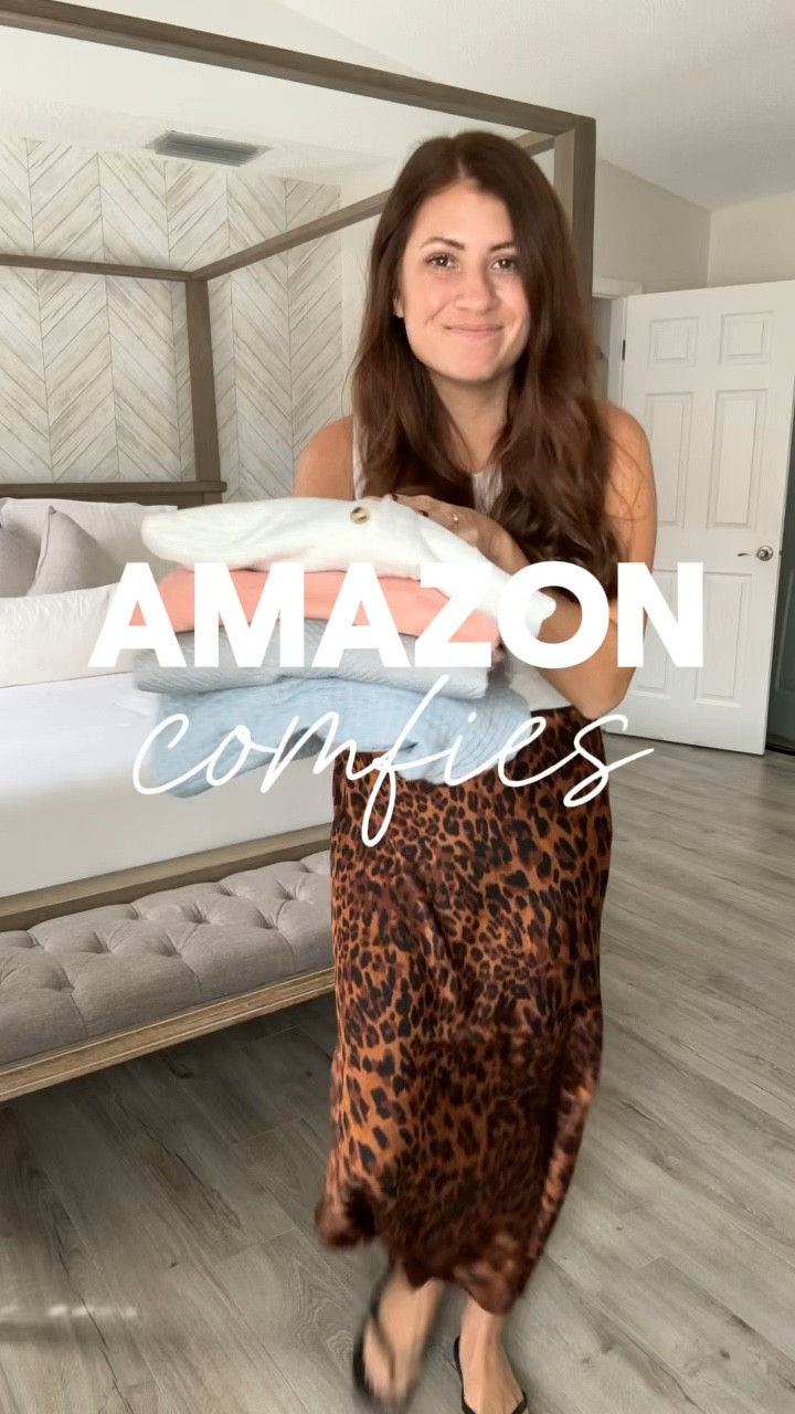 Amazon comfy finds! I’ll be wearing these on repeat this fall! Perfect to style with leggings or jeans! ✨🙌🏼 All currently on deal! 

✨Follow me for more affordable fashion and Amazon finds! ✨

Wearing:
Medium in all 4! 

#shewin @shewinofficial 

#LTKOver40 #LTKSaleAlert #LTKFindsUnder50