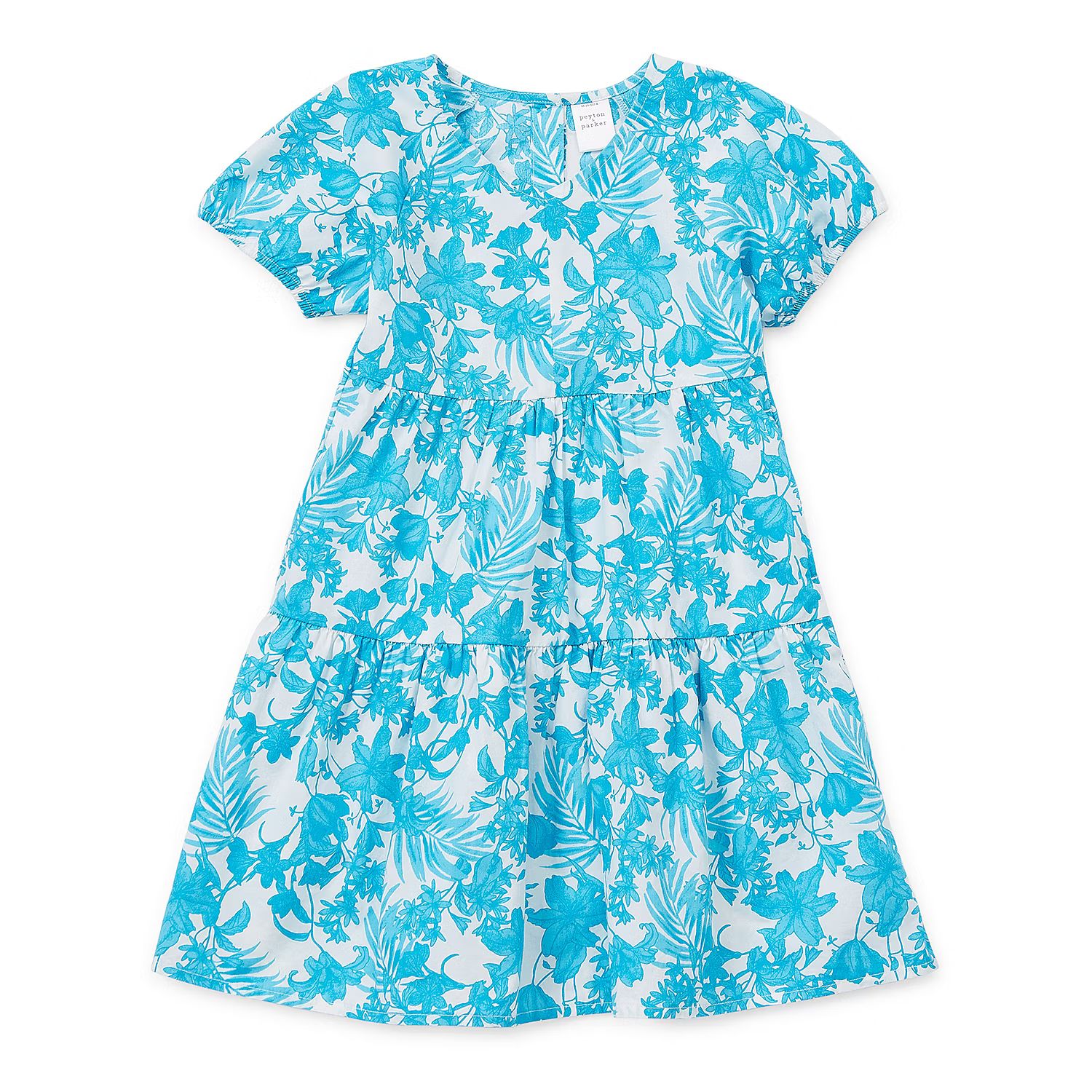 Peyton & Parker Toddler Girls Short Sleeve Puffed Sleeve Floral Maxi Dress | JCPenney