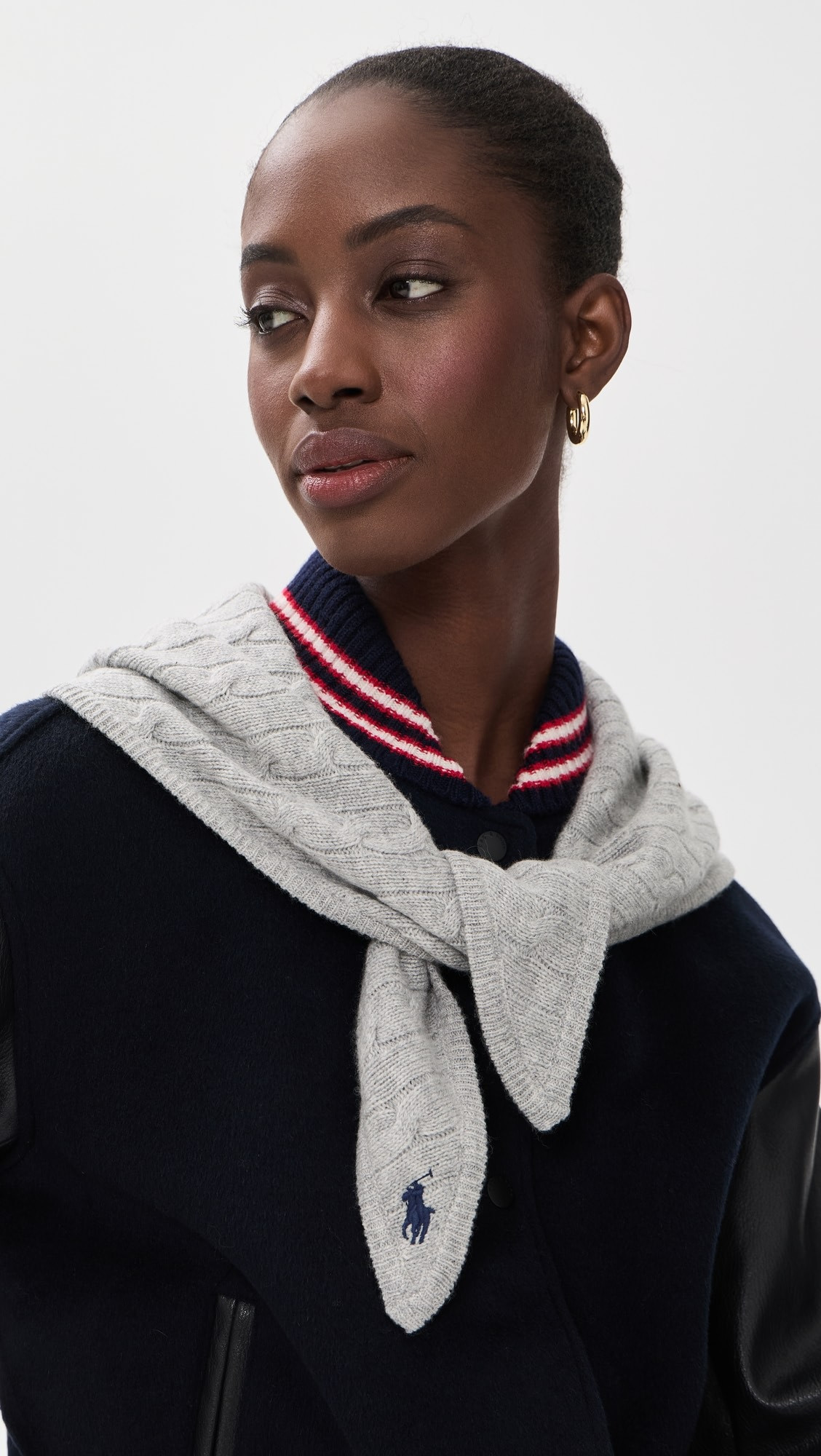 Polo Ralph Lauren Cable Triangle Scarf | Shopbop | Shopbop