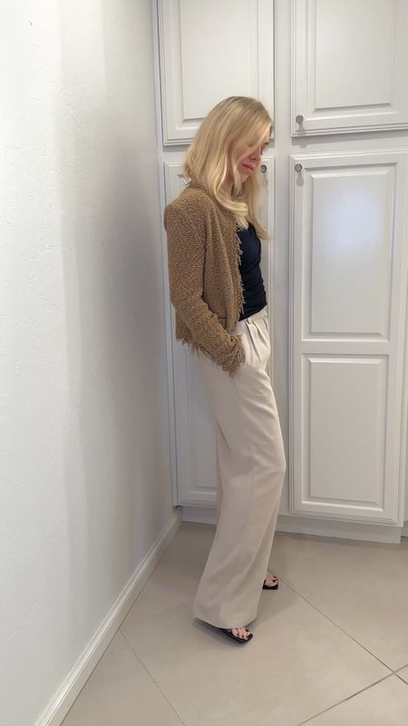 Blazer
Pleated pants 
Pants 
Work outfit

Resort wear
Vacation outfit
Date night outfit
Spring outfit
#Itkseasonal
#Itkover40
#Itku

#LTKfindsunder100 #LTKshoecrush #LTKVideo