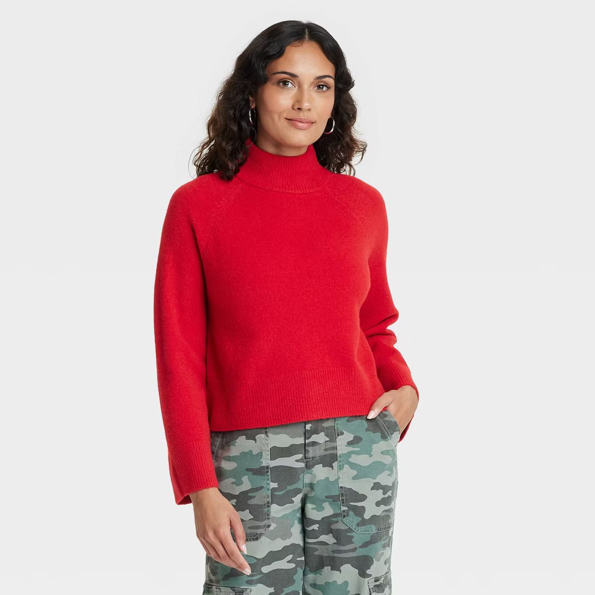 Women's Cozy Knit Mock Turtleneck Pullover Sweater - Universal Thread™ | Target