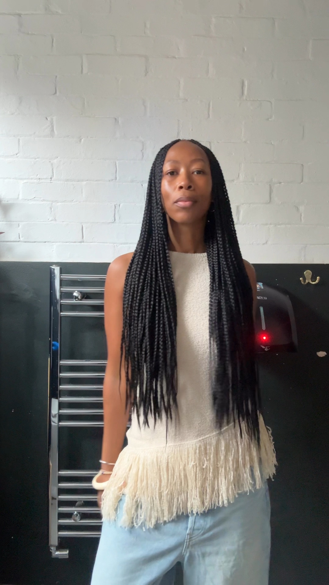 Casual summer look fringe top