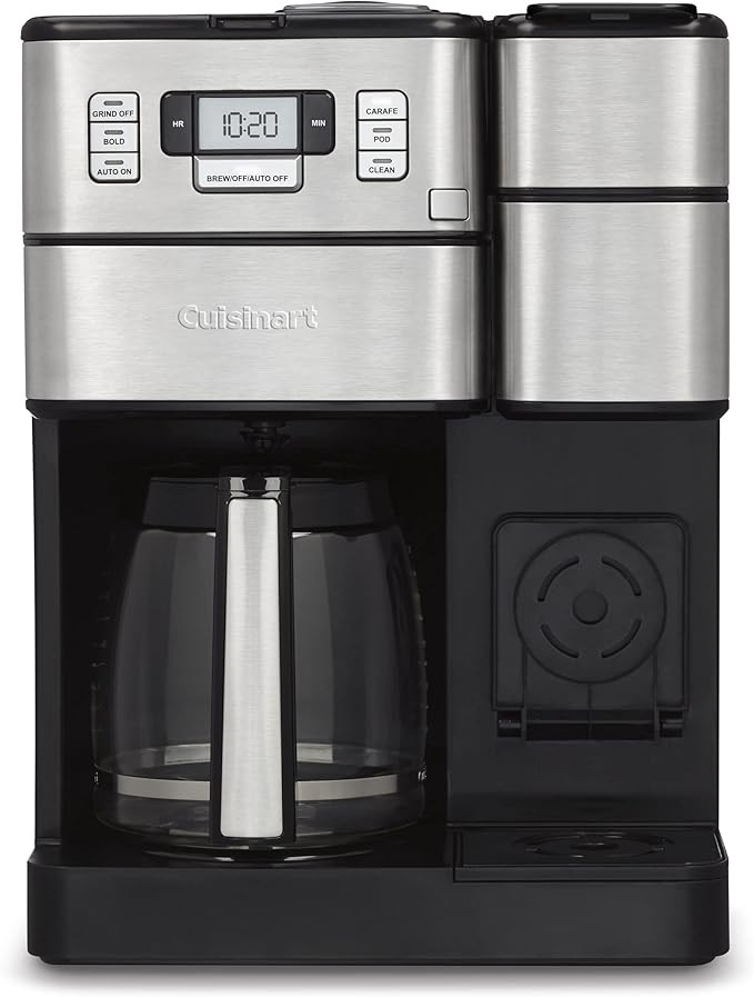 Cuisinart Coffee Center Grind and Brew Plus, Built-in Coffee Grinder, Coffeemaker and Single-Serv... | Amazon (US)