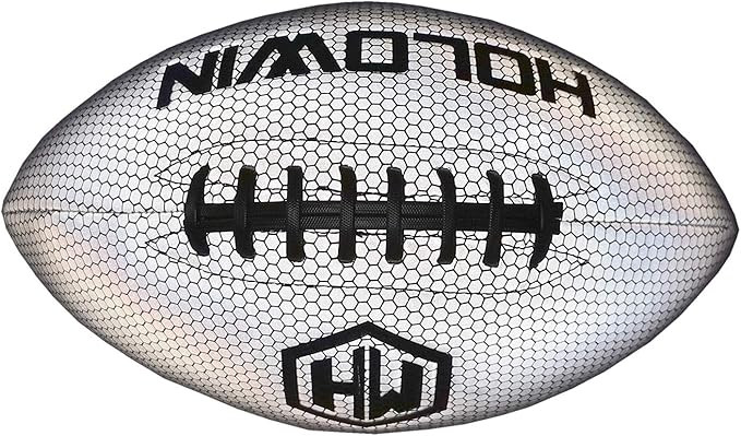 Holographic Luminous Light Up Reflective Football for Night Games & Training, Glowing in The Dark... | Amazon (US)