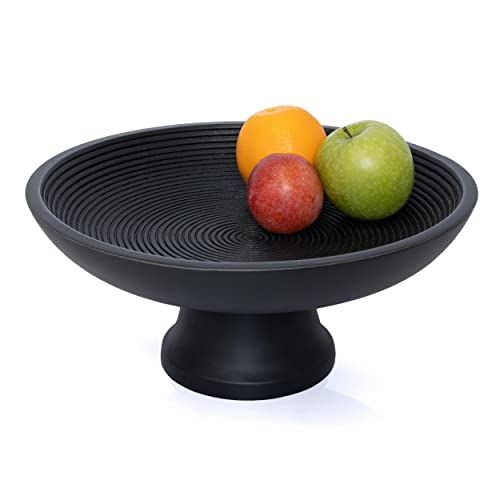 Folkulture Wood Fruit Bowl or Decorative Pedestal Bowl for Table Décor, Wooden Fruit Bowl for Ki... | Amazon (US)