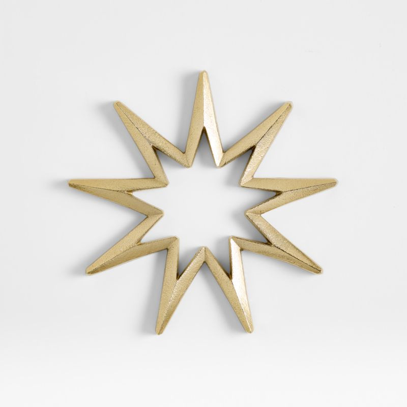 Star Gold Metal Trivet | Crate & Barrel | Crate & Barrel