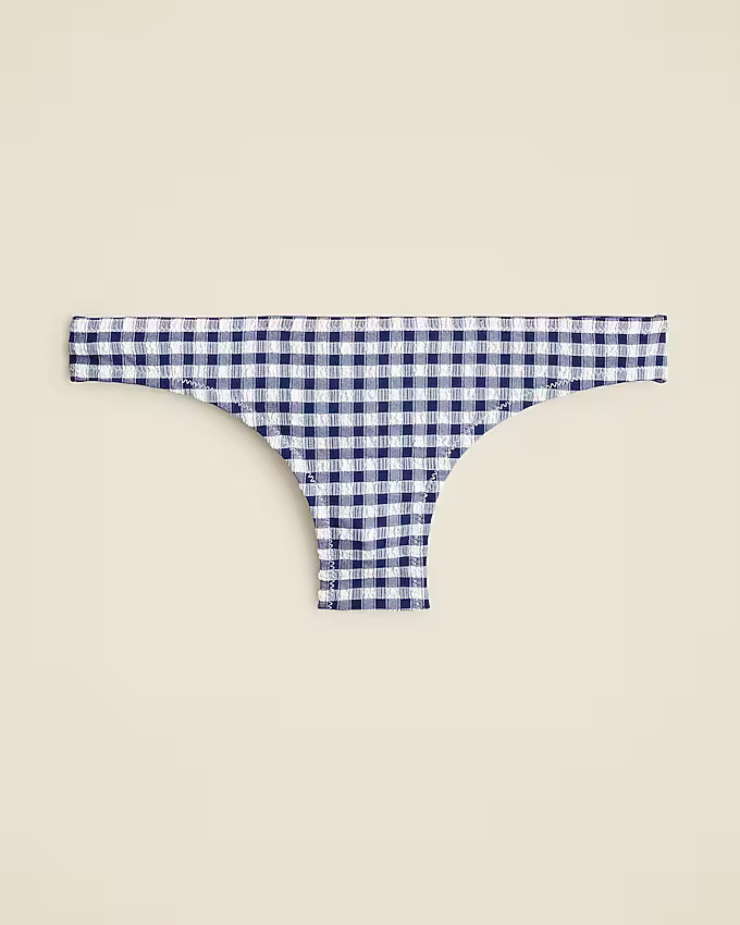 Surf hipster bikini bottom in gingham | J. Crew US