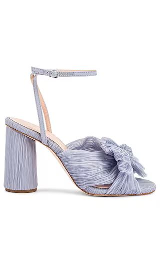 Camellia Pleated Knot Sandal in Blue | Revolve Clothing (Global)