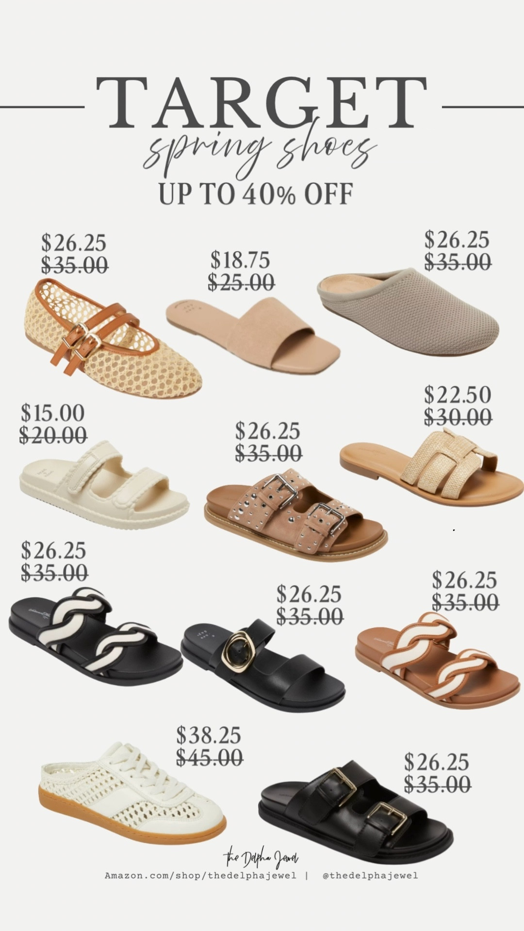 Up to 40% off the cutest sandals and shoes at @Target  ❤️👡

#LTKgrwm #LTKSaleAlert