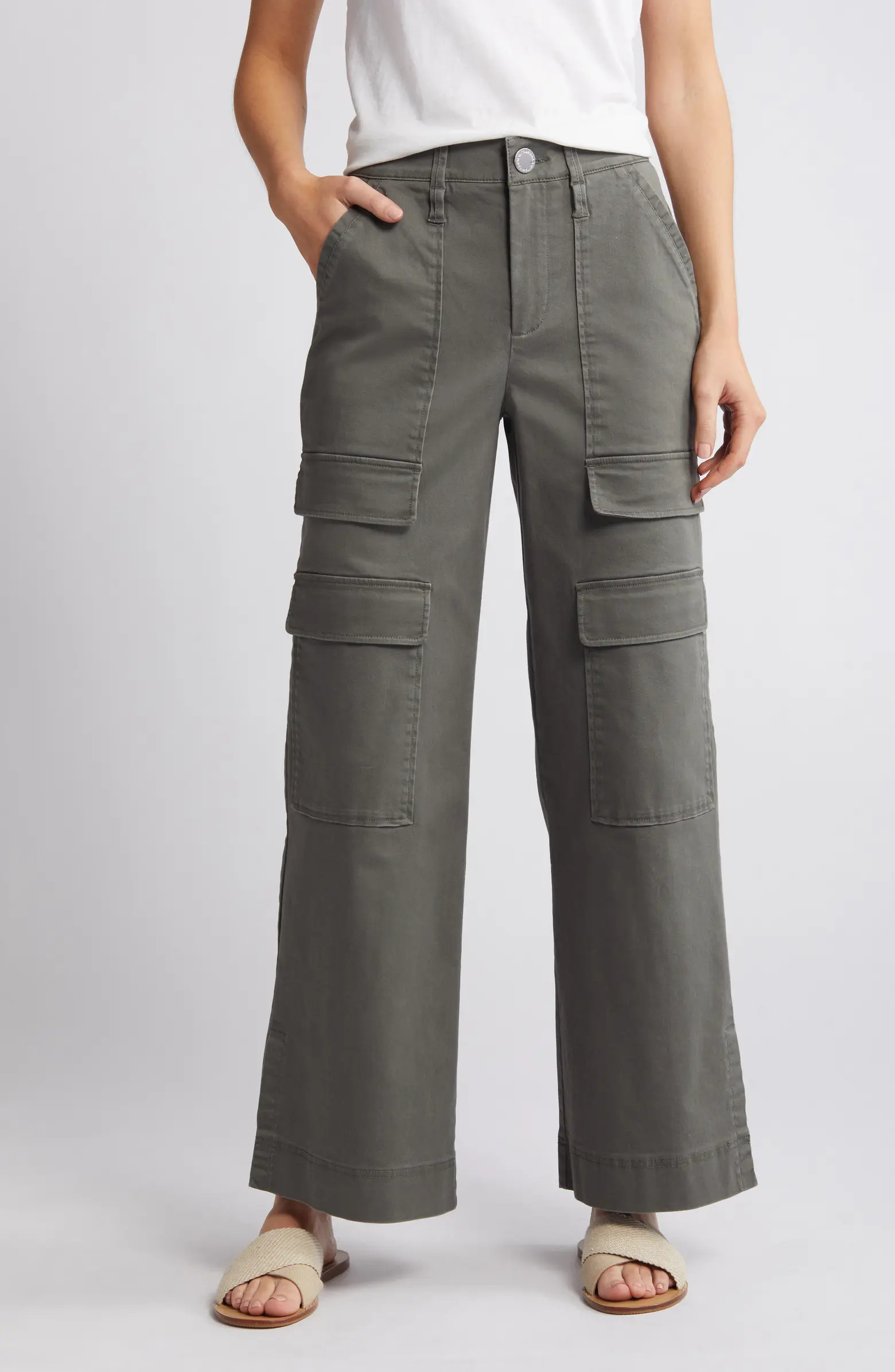 Wit & Wisdom 'Ab'Solution Skyrise Wide Leg Utility Pants | Nordstrom | Nordstrom