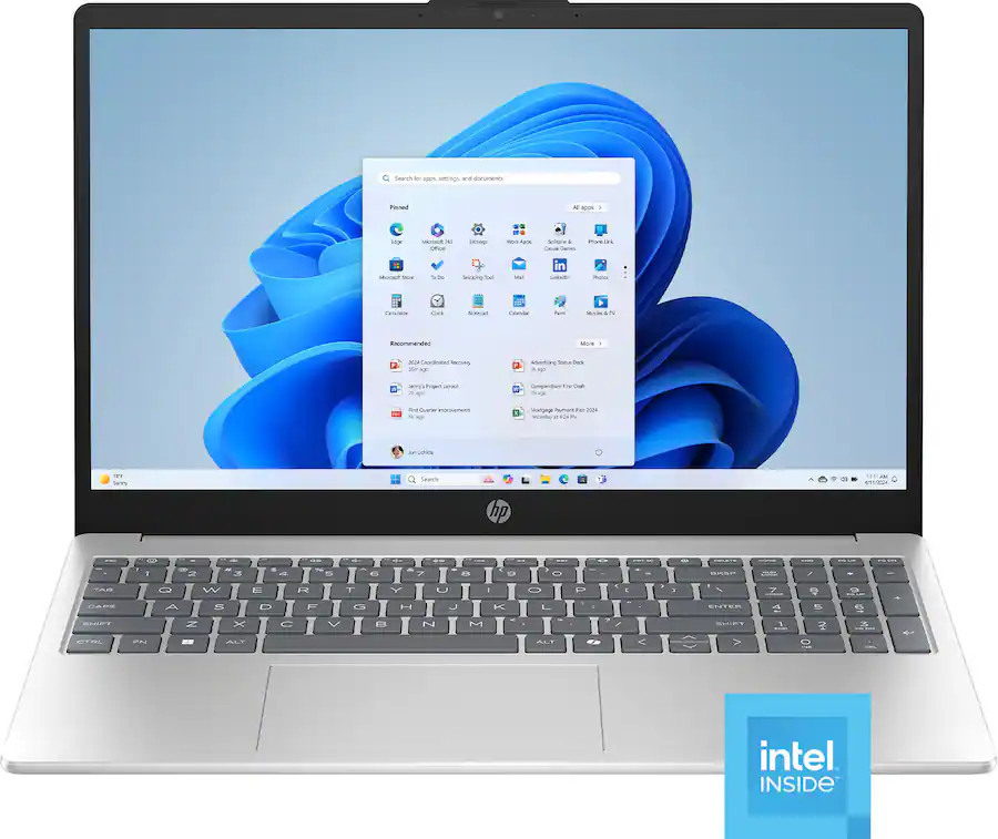 HP - 15.6" Laptop - Intel N100 2023 - 4GB Memory - 128GB UFS - Natural Silver | Best Buy U.S.